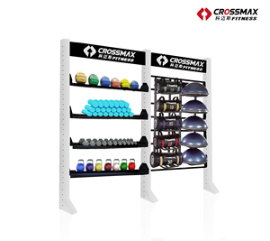 רב-שכבה פלדת צינור פונקציונלי אחסון מתלה עבור כושר ציוד כושר - Product Image 3