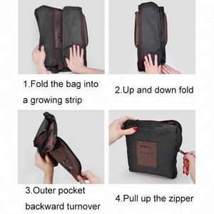 Sac de voyage pliable léger et grande capacité avec logo personnalisé, imperméable, sac de sport pliable - Product Image 3