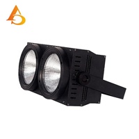 Projecteur de scène LED COB 2-en-1 à double faisceau blanc chaud 200W DMX pour public