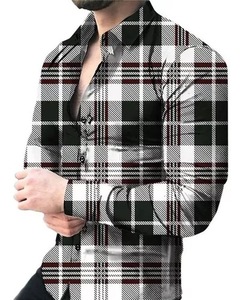 Camicie Eleganti da <span class=keywords><strong>Uomo</strong></span> in 100% Poliestere, Camicie a Maniche Lunghe Professionali per <span class=keywords><strong>Uomo</strong></span> - Product Image 5