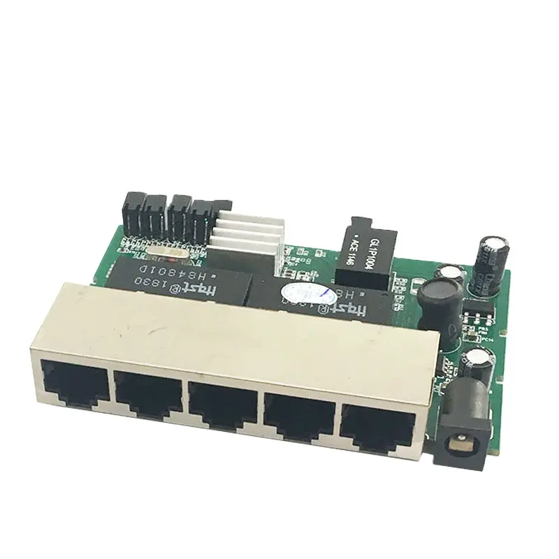 5 Port 10/100 / 1000Mbps Gigabit ağ anahtarları fabrika OEM / ODM ethernet anahtarı lan hub PCBA modülü