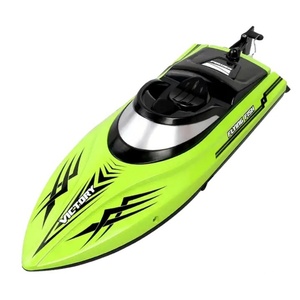 Bateau RC HJ811 2.4G 4CH étanche, bateau de course électrique haute vitesse 25 km/h avec lumière LED, jouets pour lacs et piscines en plein air - Product Image 1