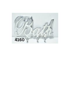 Modern Metal ‘Bath’ <b>Wall</b> <b>Hook</b> <b>Rack</b> Decorative Bathroom <b>Wall</b> Mounted <b>Hook</b> for Towels, Robes & Accessories Organizer at Best Price - Product Image 4