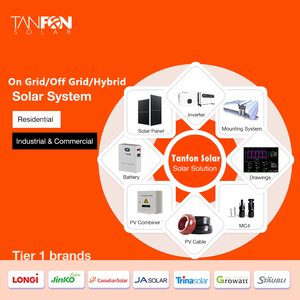 Proyectos Solares Comunitarios Tanfon <span class=keywords><strong>de</strong></span> 8kw, 8000w, Cálculo <span class=keywords><strong>de</strong></span> Requisitos <span class=keywords><strong>de</strong></span> Energía Solar con Baterías para Uso Doméstico - Product Image 3