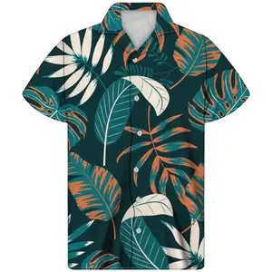 THIKIN Hawaii Style Design camicia cubana con stampa personalizzata collo rovesciato camicie Streetwear camicia hawaiana taglie forti