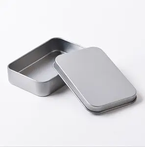 Factory customized metal packaging Tinning small rectangular U disk badge pin hairpin storage tinplate box