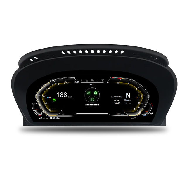 New 12.3 Inch LCD Car Speedometer Digital Dashboard Instrument for 5 Series E60 E61 2003-2009 LINUX