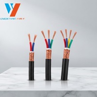 Bestseller 4-Adriges RVVP LIYCY Flexibles Abgeschirmtes Kabel 2-8 Adern 0,3-1,0mm PVC-Isoliertes Stromkabel Geflochtenes Abgeschirmtes Kabel
