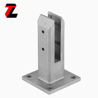 Base de fixation pour balustrade en verre en acier inoxydable SS2205 de qualité construction commerciale, pour terrasse d'hôtel contemporaine, charge lourde