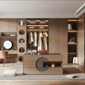 Meubles de rangement en bois personnalisables de style moderne Song Design, ensembles de chambre d'hôtel, hauteur réglable, mobilier de maison, livraison nationale - Product Image 5