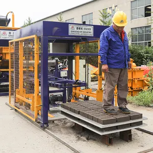 Máquina automática para hacer bloques de hormigón HF QT6-15, máquina de bloques de cemento, pavimentadora, precio