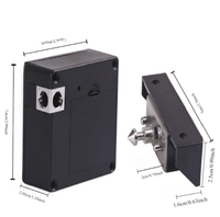 Serrure de meuble intelligente RFID invisible et sans clé, déverrouillage par carte via application TTlock/Tuya, pour tiroirs et casiers de mobilier, bureau et maison, 13,56 MHz