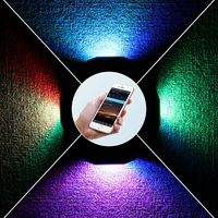 Kit d'éclairage LED RGB haute puissance 9W, éclairage néon multicolore sous châssis avec contrôle par application, éclairage de passage de roue pour camion, UTV, RZR, SUV