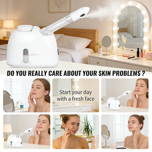 Vaporizador Facial Profesional con Aroma, Sauna Facial Iónica Nano con Vapor Caliente y Boquilla Giratoria para una Limpieza Profunda - Product Image 3