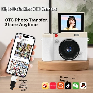 <span class=keywords><strong>Appareil</strong></span> <span class=keywords><strong>photo</strong></span> numérique DLC 64MP avec vidéo 4K et 180° °   Caméra de vlogging WiFi avec zoom 16X et écran rotatif pour étudiants et débutants - Product Image 3