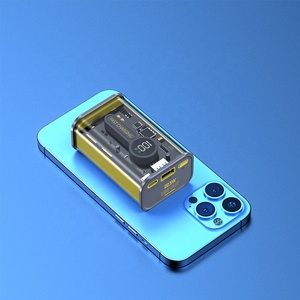 22.5W portatile ad alta densità Super veloce ricarica Cyberpunk Power Bank trasparente Power Station GaN <span class=keywords><strong>Tech</strong></span> impermeabile - Product Image 6