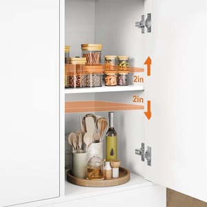 Buffet contemporain en bois blanc avec tiroirs et portes, rangement modulaire multifonctionnel pour cuisine et salles à manger - Product Image 4