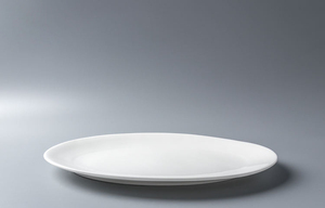 Assiette <span class=keywords><strong>de</strong></span> service ovale en céramique blanche sous glaçure, sans plomb ni cadmium, <span class=keywords><strong>de</strong></span> 8/10/12/14 pouces, adaptée au contact alimentaire - Product Image 5