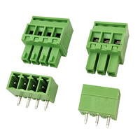 Bloque de terminales PCB enchufable de paso de 3.50mm - Conector de pines en ángulo recto con brida para conexión sin soldadura