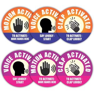 สติกเกอร์ติดห้องน้ำแบบติดตั้งด้วยการปรบมือ สำหรับเล่นตลกในห้องน้ำ สร้างความสนุกสำหรับผู้ใหญ่และเด็ก ฉลากขำขัน - Product Image 5
