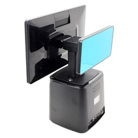Caisse enregistreuse tout-en-un WOSHUO TS-1403C avec écran LCD double de 14 pouces, interface USB, imprimante de reçus intégrée de 58 mm