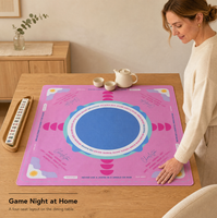 Tapis de jeu de mahjong moderne - Tapis en caoutchouc antidérapant et insonorisant