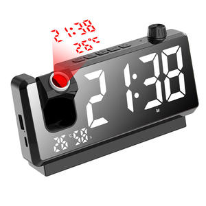 Horloge de table numérique personnalisée en gros avec rétroéclairage LED, alarme, affichage du thermomètre et fonction radio, en stock - Product Image 1