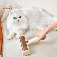 Éliminateur de poils d'animaux : Brosse adhésive statique pour éliminer les poils de chat et autres poils, un outil indispensable pour l'élimination des poils