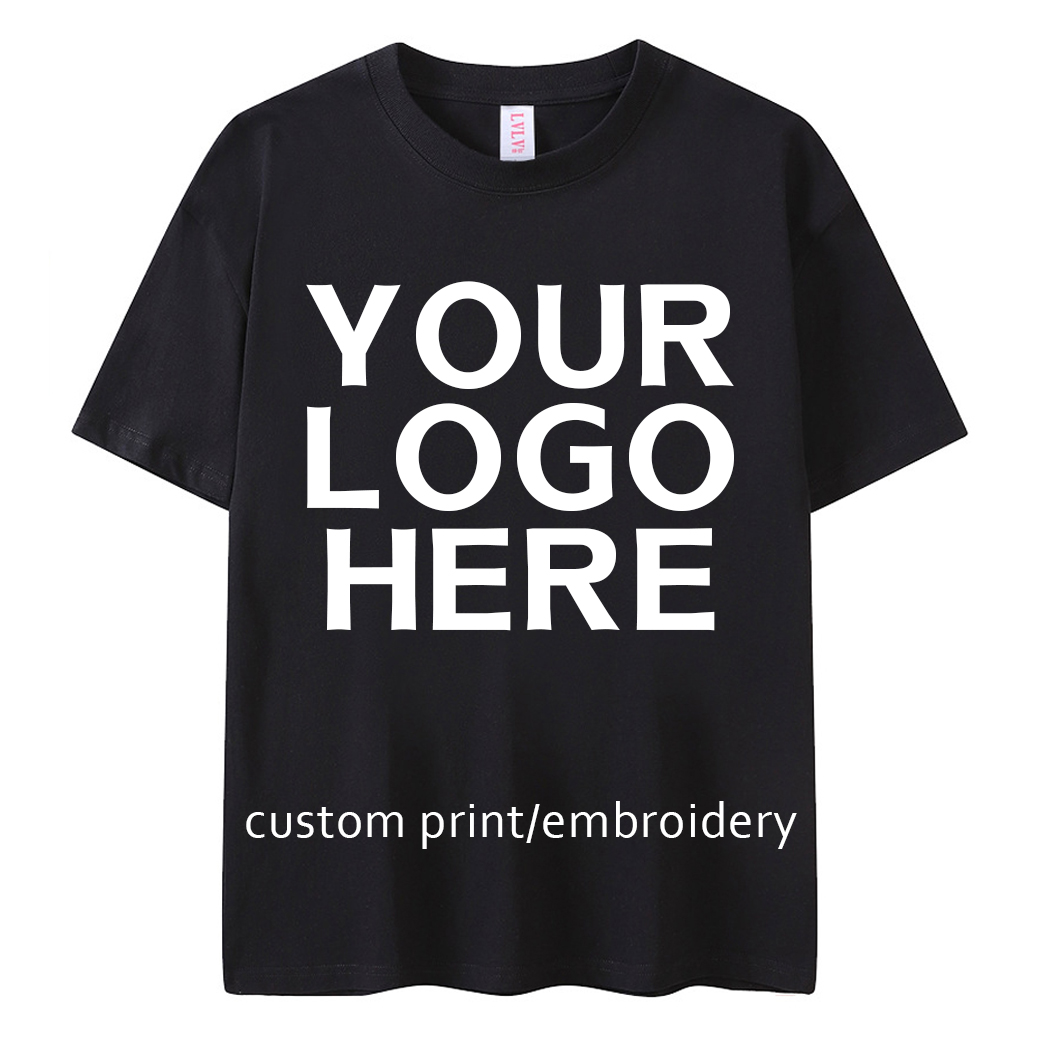Custom Logo Heavyweight T Shirts - 100% Cotton Plus Size