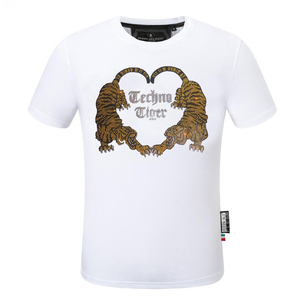 Chất Lượng Rhinestone T-Shirt Mỏng Phù Hợp Với Ngắn Tay Áo Người Đàn Ông Quần Áo Hàng Đầu Thiết Kế Thương Hiệu - Product Image 5