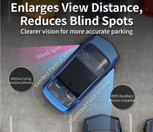 Espejo Retrovisor Rectangular de Cristal para Punto Ciego de Coche, 300R, 360 Grados, HD, Ajustable, Universal, Accesorio para Espejo Lateral de Coche - Product Image 3