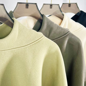 Sudadera de algodón 400 Gsm para hombre, sudadera de manga larga Boxy Fit, ropa informal holgada, Sudadera con capucha, Color sólido, temporada de otoño, teñido liso, suministro a granel - Product Image 2