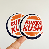 Autocollants en vinyle découpés sur mesure avec finition imperméable, autocollants personnalisés avec logo de dessin animé, promotion de la marque, emballage