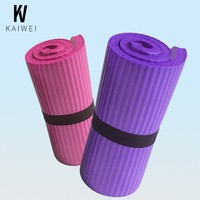 Tapis de sol pour roue abdominale en NBR, épaisseur 8 mm, pour usage domestique, avec protection coudes, pour danse et yoga, antidérapant, pliable, imperméable, universel