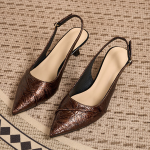 <span class=keywords><strong>Sandali</strong></span> da Festa Eleganti da Donna con Tacco a Spillo <span class=keywords><strong>Blu</strong></span> <span class=keywords><strong>Scuro</strong></span> Effetto Craquelé Lucido e Cinturino Regolabile con Fibbia Metallica - Product Image 2