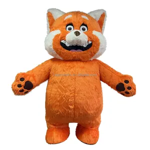 Party Red Panda Inflatable Cartoon Costume Singular Inflatable Costume Mascot Costume With Fan