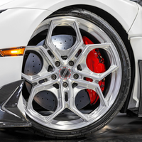 Rines Monobloque Forjados Personalizados 5x114.3 5x130 5x112 Cóncavos Profundos de 19 20 21 22 Pulgadas para Autos de Lujo, Compatibles con C8 Sf90 M3 M5