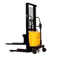 Gerbeur semi-électrique hydraulique avec capacité de charge de 0,5 tonne, marque Muduo, construction métallique, garantie 1 an