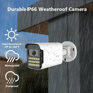 8MP PoE Network Security Camera H.265 Human Motion Tracking Two Way Voice Intercom Dual <b>Light</b> IR Full Color IP66 Outdoor - Product Image 2