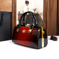 Tas Selempang Wanita Portabel Model Baru 2025, Gaya Retro, Bahan PU, Hiasan Berlian Imitasi, Kapasitas 2-2.9L