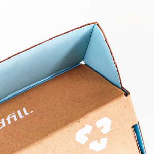 Thiết kế <span class=keywords><strong>Duplex</strong></span> in ấn có thể gập lại tùy chỉnh sóng vận chuyển bưu phẩm hộp May mặc với logo quần áo Hộp quần áo bao bì - Product Image 6