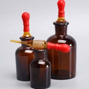 Laboratorio <span class=keywords><strong>Farmacia</strong></span> 250ml 500ml Boca ancha Vidrio ámbar Boticario Frascos Botella con tapa - Product Image 2