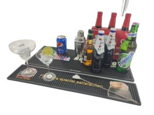 Customizable <b>Silicone</b> PVC Pub Rubber Bar Spill Mat Beer Rail Mat Drip Tray Non Slip Service <b>Pad</b> Table Mat Placemat Coaster - Product Image 5