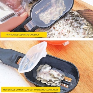 Écailleur de poisson avec couteau pliant intégré, outil de nettoyage et de cuisine pour la maison et la pêche - Product Image 5