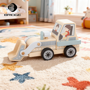 Divertenti Giocattoli del Traffico: Kit di Camion in Legno Personalizzati con Cartoni Animati, Giocattoli a Retrocarica per Bambini, <span class=keywords><strong>Modellini</strong></span> di Auto da Ingegnere in <span class=keywords><strong>Scala</strong></span> <span class=keywords><strong>1</strong></span>:1500 - Product Image 4