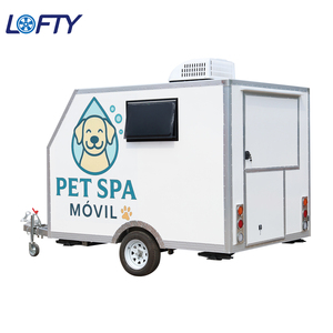 Remolque Móvil Personalizado para Peluquería Canina con Barra de Remolque y Equipamiento Premium - Product Image 1