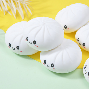 ของเล่นบีบยืดหยุ่นรูปซาลาเปา/ขนมจีบพิมพ์ลายหน้ายิ้ม สินค้าขายดี สำหรับเด็ก - Product Image 2