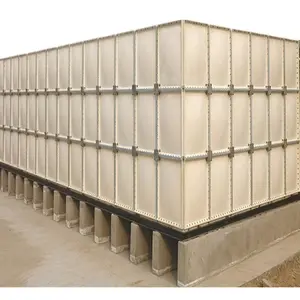 China factory supply good price 900000 liters big capacity sectional FRP GRP water storage tank