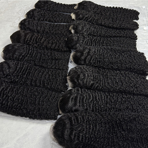 Cabello Humano Virgen de Donante Único, Rizado Indio para Peluca con Frente de Encaje, Transparente HD, 180% 200% 250% de Densidad, Línea de Cabello Natural Personalizada - Product Image 2