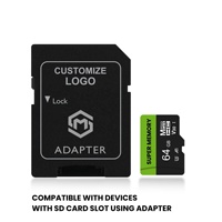 Elite-X U3 Clase 10 A1 V30 4K 64GB Ultra HD Tarjeta de memoria Micro TF tarjeta SD para teléfonos móviles cámaras drones grabadoras